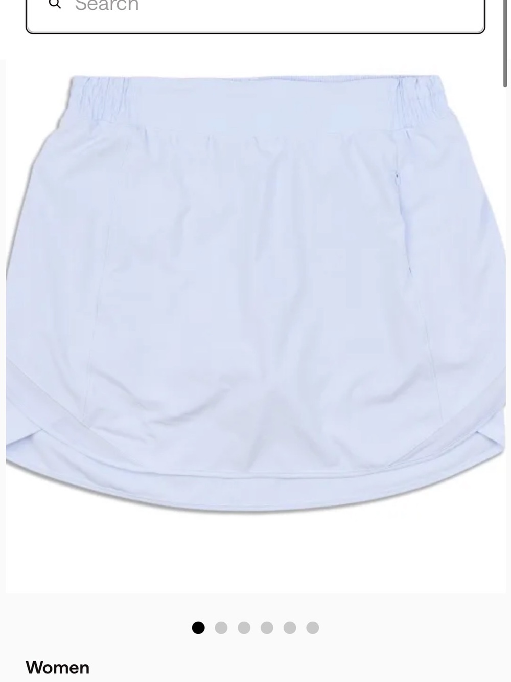 lululemon athletica Pale Blue Athletic Skort